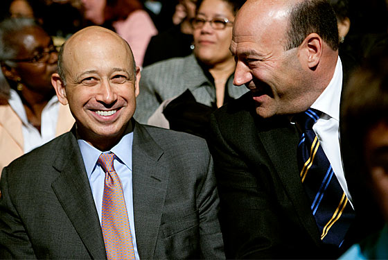 Goldman Sachsin juutalaiset johtajat Blankfein ja Cohn.