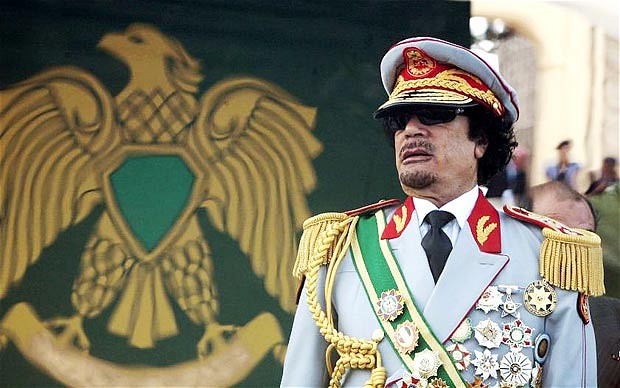 Gaddafi.