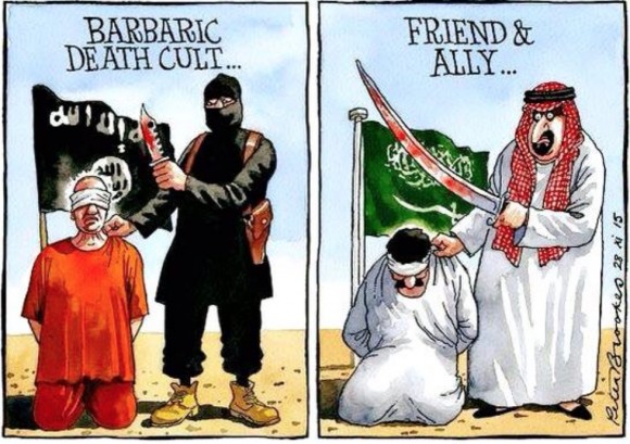Halla-aho ja valtamedia eivät tahdo puhua sionistien ja lännen tuesta Saudi-Arabialle.