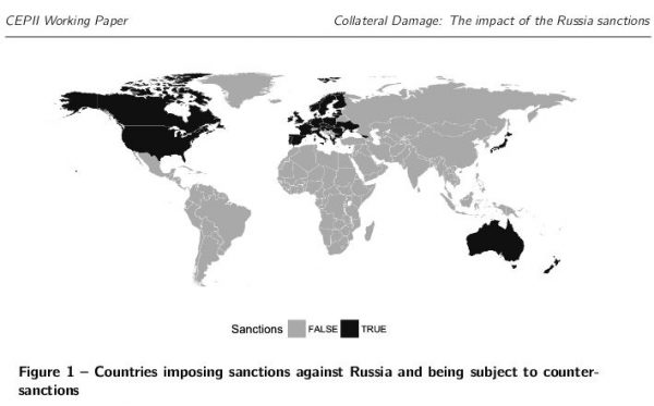 Sanktiomaat ovat ottaneet kärsittäväksi taloudellisen vahingon, mutta toiset pahemmin kuin toiset. Valtaosa valtioista ei ole osallistunut sanktioihin.