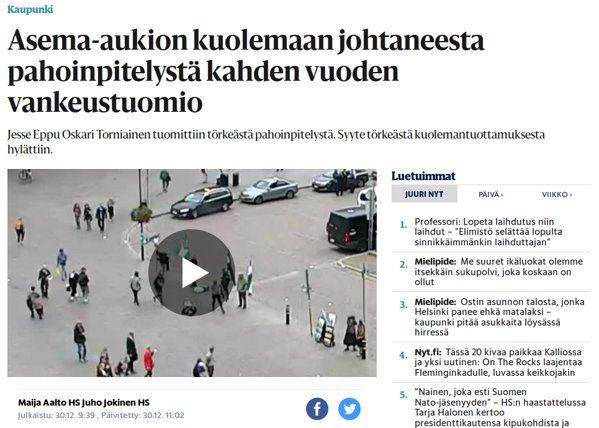 Helsingin Sanomat on Suomen johtava valemedia.