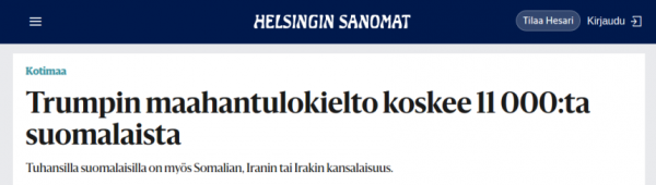 Helsingin Sanomat on Suomen johtava valemedia.