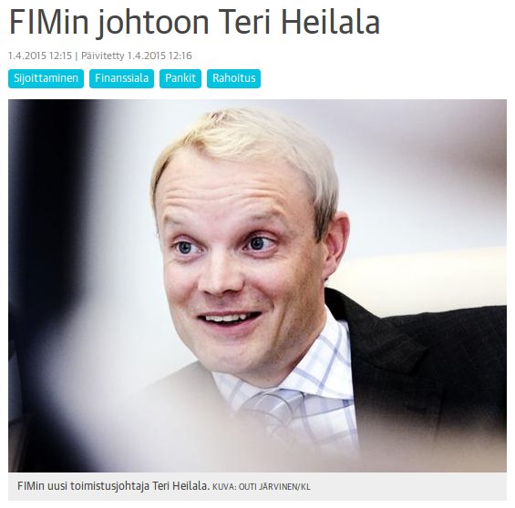 Kuvakaappaus: Kauppalehti.fi