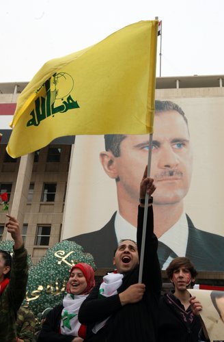 Hizbollah ja Syyria - liittolaiset Israelia vastaan.