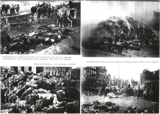 Liittoutuneiden pommitusten uhreja toisessa maailmansodassa.