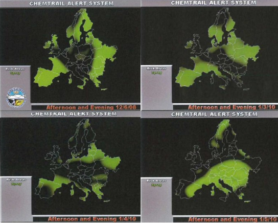 ”Sumutuksen tarkoituksena on kattaa koko Eurooppa kolmen päivän aikana,” Kolme viimeistä kuvaa ovat aikaväliltä 3-5. tammikuuta 2010.