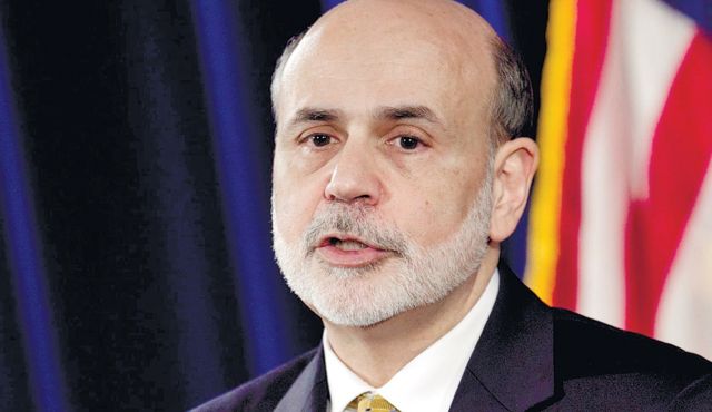 Yhdysvaltojen keskuspankin johtajat ovat vuosikymmenten ajan olleet aina juutalaisia. Kuvassa Bernanke.