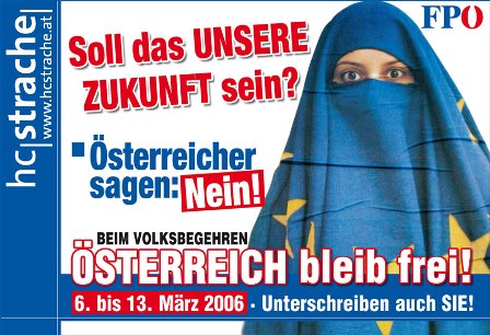 FPÖ on tunnettu islamvastaisuudestaan.